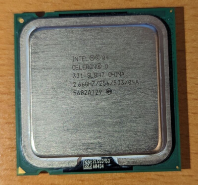 Intel Celeron D 331 SL8H7 2.66GHz/256KB/533MHz FSB Sockel/Socket LGA775 CPU