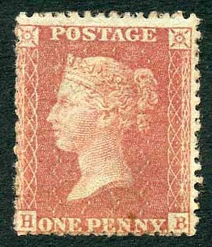 SG29 Penny Star (HB) Perf 14 wmk large crown on Blued Paper M/Mint