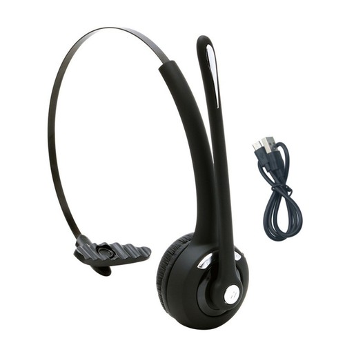 1*Rechargeable Headphone Wireless Bluetooth 5.0 Operator Headset 220Hrs-Standby - Zdjęcie 2 z 12