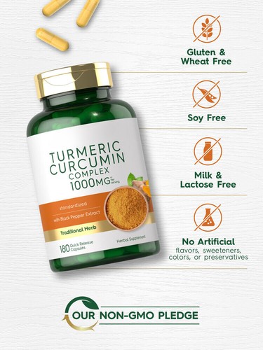 Turmeric Curcumin with Black Pepper 2600mg | 120 Capsules | by Hello Young - Picture 4 of 14