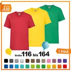 Fruit of the Loom FOL Valueweight T Shirt Kids Childrens T-Shirt Size 92 to 164