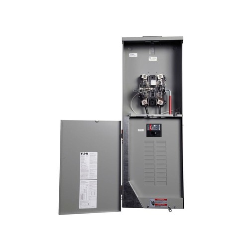 EATON MBX2040B200BTS 200 AMP MAIN BREAKER METER PANEL RINGLESS 4-JAW 120/24V - Picture 2 of 13