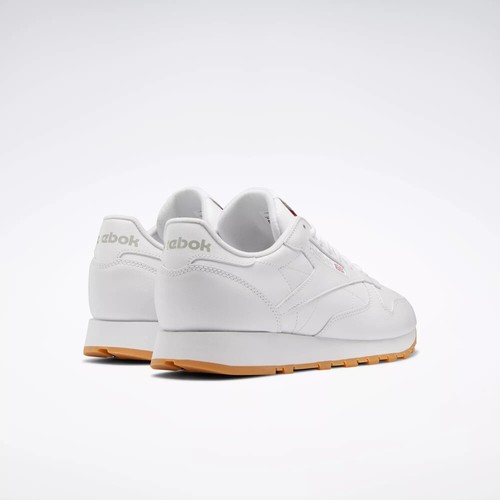 Reebok Classic Leather 100008491 Sneaker Uomo Bianco Gomma Scarpe da Corsa Basse - Foto 52 di 90