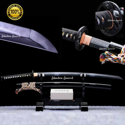 Japanese Samurai Clay Tempered T10 Choji Hamon Razor Sharp Blade Katana Sword