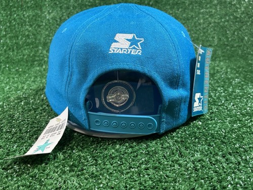 NWT Vintage 90s Starter Tri Power NFL Carolina Panthers Snapback Wool Cap Hat - Picture 3 of 10