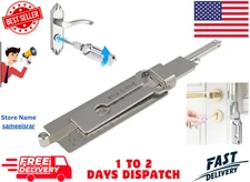 Key Decoder 2 In 1 Portable Lock Picking Set Hook And Pickup Stainless Steel