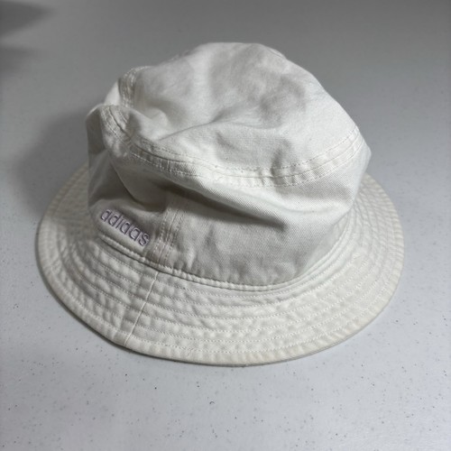 Adidas AEROREADY Bucket Hat White Purple Letters Women's One Size Canvas READ! - Picture 2 of 10