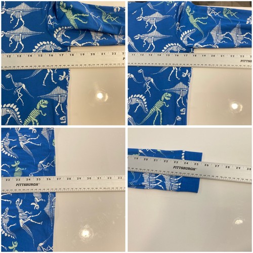 nwot MARKS&SPENCER Panama Set 14-15Y Blue White Lime Dinosaur Print Lounge - Picture 2 of 5