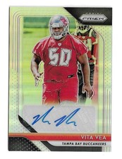2018 Panini Prizm Football Vita Vea Silver Prizm Autograph Buccaneers