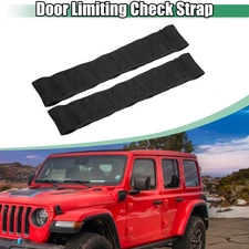 2 Pcs Car Door Limiting Check Straps Door Straps for Jeep Wrangler YJ Black