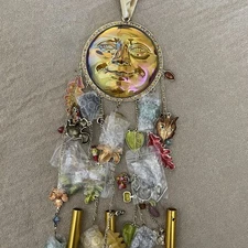 Kirks Folly Harvest Autumn Seaview Moon Wind Chime QVC Limited Edition