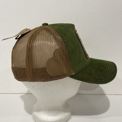 -NEW- Smokey the Bear Hat Corduroy Mesh Trucker Patch Hipster FAST SHIP - Picture 2 of 7
