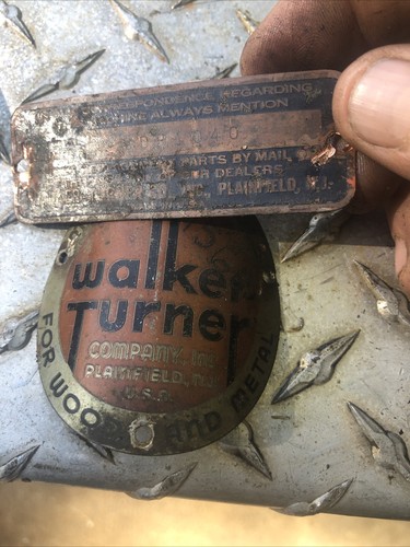 WALKER TURNER DRILL PRESS 900 DP1040 1940 QUILL SPINDLE CHUCK - Picture 14 of 14