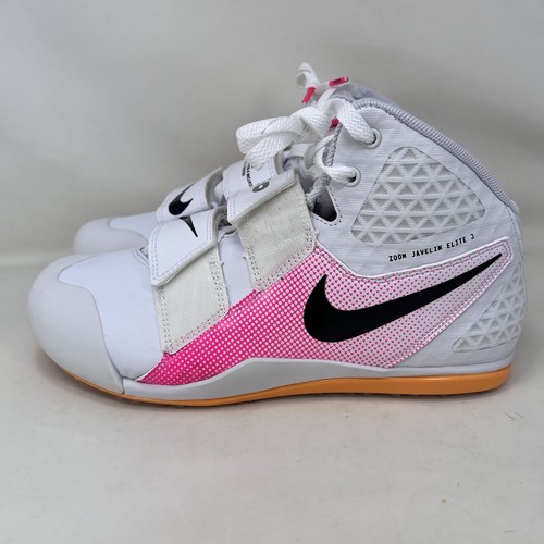Nike Zoom Javelin Elite 3 Puntas de Pista Blanco Rosa Para Hombre Talla 9 - Imagen 2 de 9