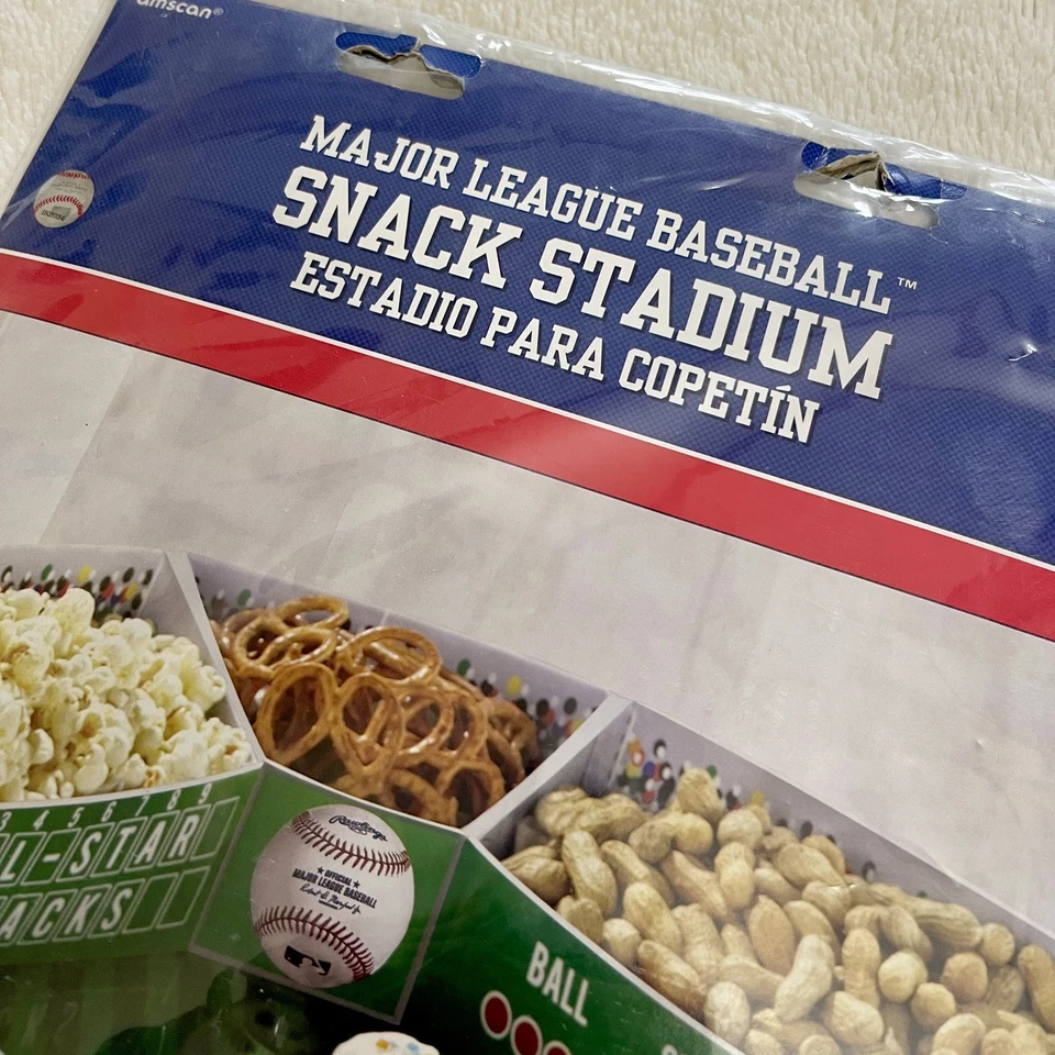 MLB Major League Baseball Rawlings Paper Snack Stadium Set Party Supplies, NEW - Image 4 of 4