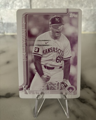 2025 Topps Series 2, Lucas Erceg  #377 Magenta Printing Plate 1/1 - Picture 1 of 2