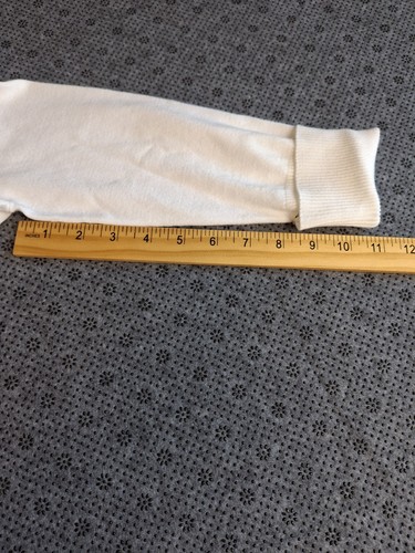 Appleseeds Size Petites PS Small Short Sleeve White Sweater Stretchy Soft Top - Picture 7 of 10