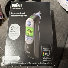 Braun IRT65 Battery Powered Infrared Digital In Ear Thermometer with Display