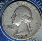 1941 S Washington Silver Quarter  Exact Coin Shown {{{B380