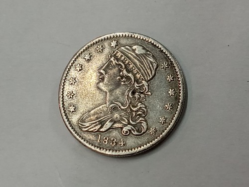 1834 CAPPED BUST SILVER QUARTER 25C NICE DETAIL - Picture 6 of 12
