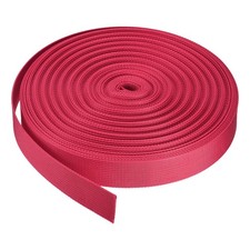 Flat Nylon Webbing Strap 1 Inch 25 Yards Red for Backpack, Luggage-rack