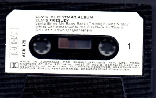 Elvis Presley - Elvis' Christmas Album, Australian cassette, excellent condition - Picture 3 of 3