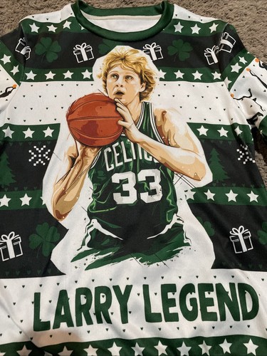 33 Larry Legend Basketball For Unisex Ugly Christmas Sweater - Picture 5 of 5