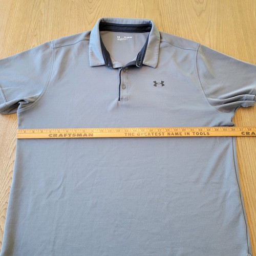Camisa Polo Under Armour Suelta Manga Corta Para Hombre 3XL Gris Rendimiento Informal - Imagen 6 de 8