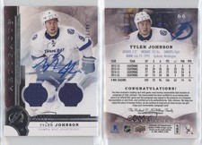 2016-17 Upper Deck Artifacts Dual Material Auto /49 Tyler Johnson #66 Auto