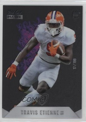 2021 MATTE Rookie Heat White - Purple Flames 17/199 Travis Etienne RC 1cx3
