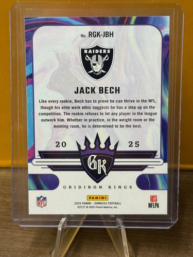 Jack Bech (RC) - 2025 Panini Donruss Gridiron Kings Rookie - Foto 2 di 2
