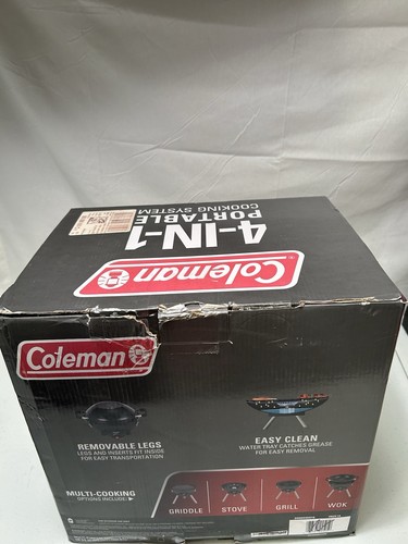 Coleman 4 in 1 Sistema di Cottura Portatile Grill, Fornello, Wok, Griglia NUOVO/scatola aperta - Foto 5 di 7