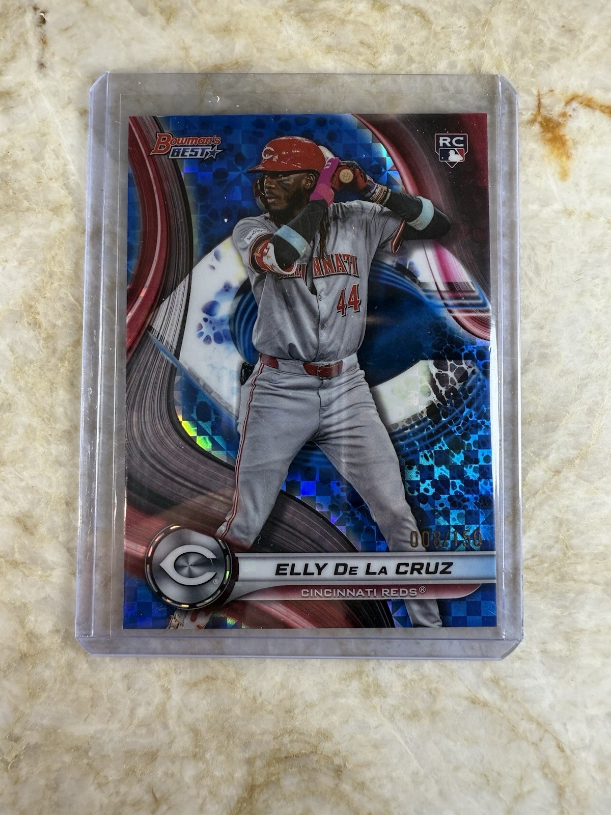 2024 Bowman's Best Elly de La Cruz #20 Blue Refractor /150 (RC)