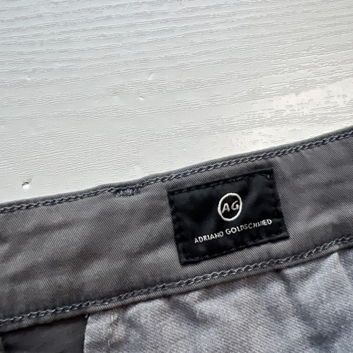 AG Adriano Goldschmied Marshall Slim Trouser Mens 36x30 Gray Stretch Twill - Picture 6 of 20