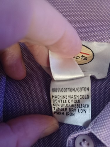 Camisa Talbots lavanda abotonada resistente a las arrugas manga larga para mujer talla 14 - Imagen 3 de 6