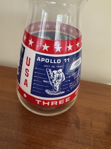 Vintage 1970s NASA Apollo 11-12-13 Moon Missions 36 oz Carafe w/Lid - Picture 11 of 15