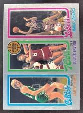 1996-97 Topps Finest Reprints #22 Larry Bird Julius Erving Magic Johnson