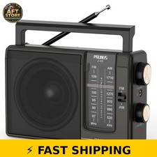 PRUNUS J03 AM/FM Portable Radio - Battery or AC Operated