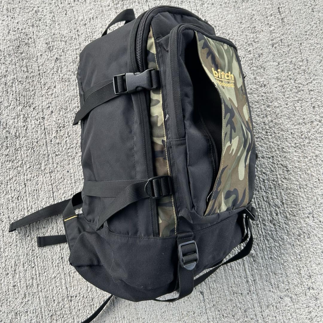 スケートボード bitch skateboards backpack 90s y2k 90s~ bitch skateboards ビッチ リュック バックパック ロゴ刺繍