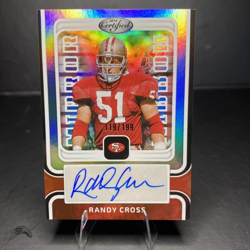 2024 Panini Certifies Football Randy Cross Mirror Autograph 119/199