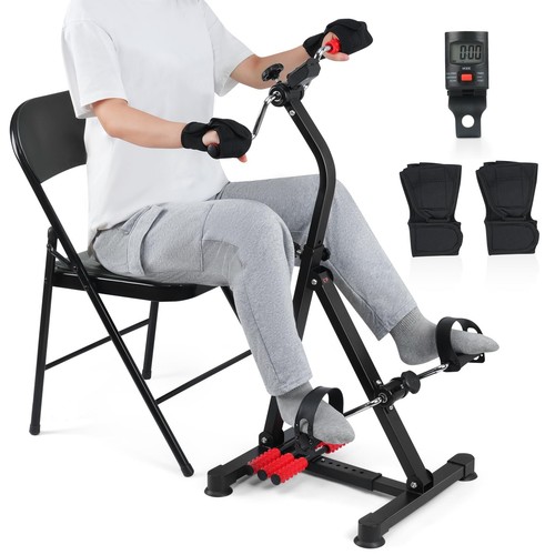 Adjustable Pedal Exerciser Bike for Seniors - Hand Arm Leg and Knee Therapy, ...