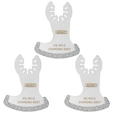 XXGO 3 Pcs Diamond Grout Multitool Blade for Remover 3 PCS, Silver