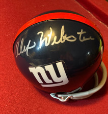 Alex Webster Giants Autographed Mini Helmet Beckett Authenticated