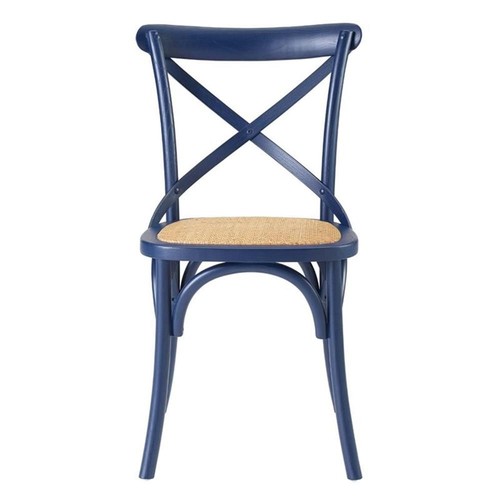 Modway Gear 34.5" Modern Wood Dining Side Chair in Midnight Blue - Picture 3 of 8