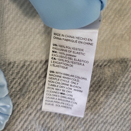 NWT WHBM Baby Blue Satin Sleeveless Top Ruched Waist Wrap Pleated Shoulder Med - Picture 8 of 11