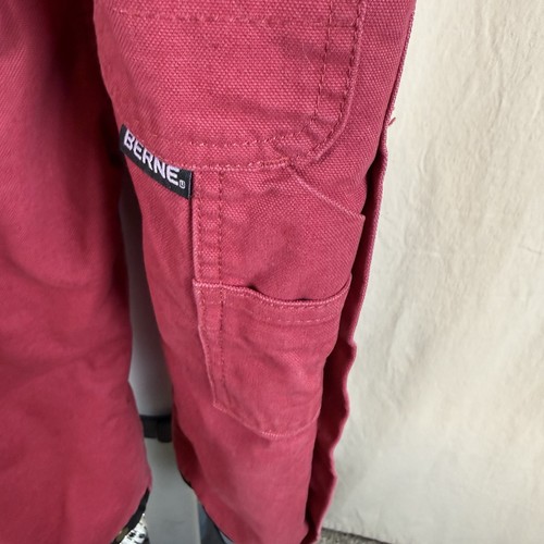 Berne Child 2T Dark Pink Duck Insulated Bib Overalls - Picture 4 of 5