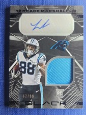 Terrace Marshall Jr /99 2021 Panini Black RPA  RSM-TM  Patch Autograph  RC