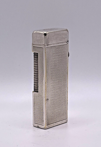 Dunhill Rollagas WORKING Vintage Lighter in Silver Plated Barley Design 1956-60 - Picture 7 of 16