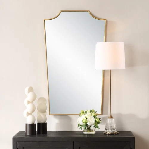 Uttermost 08239 Demure 24"W x 40"H Specialty Flat Accent Mirror - Gold - Picture 6 of 6