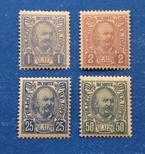 Montenegro Stamps, Scott 57-58, 61-62 MNH